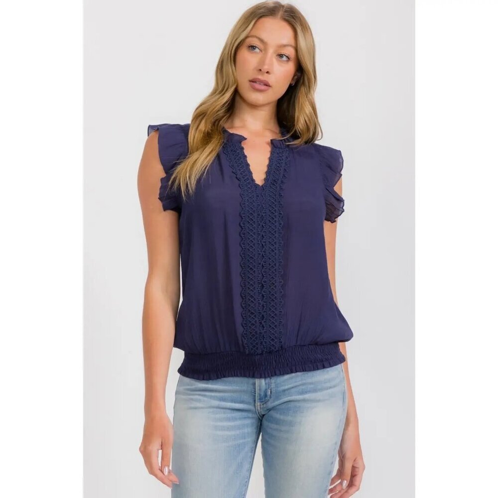 Crochet Center Smocking Hem Tank